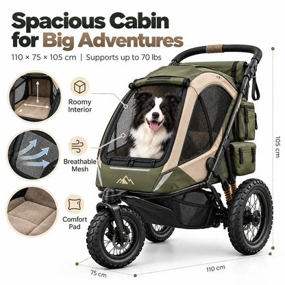 Adventure Pet Jogger, 99 lbs Weight Capacity