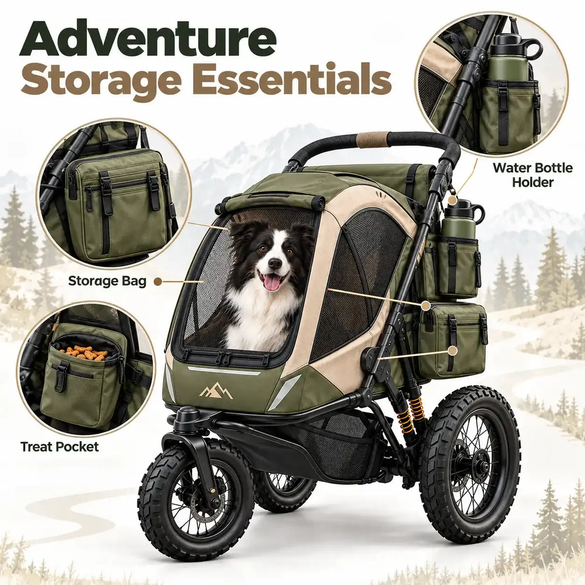 Adventure Pet Jogger, 99 lbs Weight Capacity