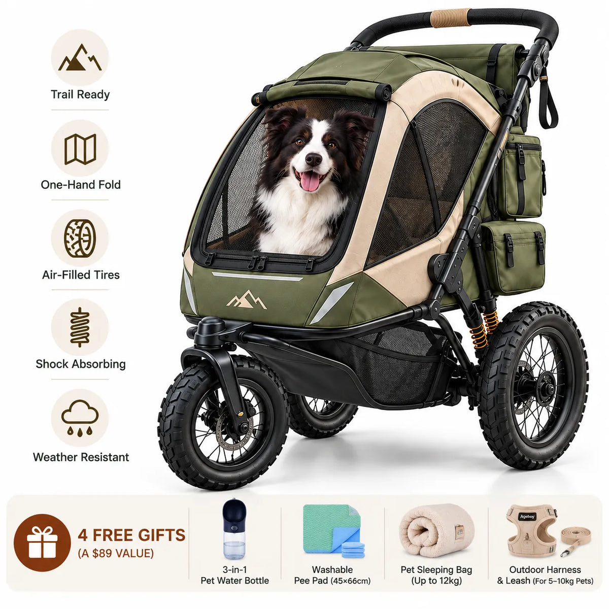 Adventure Pet Jogger, 99 lbs Weight Capacity